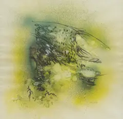 Albert Kinert, Schooner, 1977., gouache, watercolor and pastel on paper
