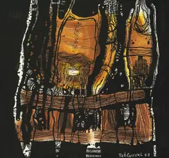 Ordan Petlevski, Ceremonial Symbol, 1962., watercolor and ink on paper