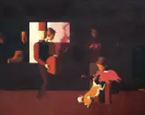 Miljenko Stančić, Carnival, oil on canvas