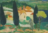 Frano Šimunović, View of the Village, 1939., oil on canvas