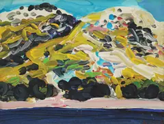 Edo Murtić, Landscape, 1996., oil on canvas