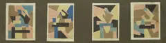 Vlado Kristl, Four Abstractions, collage