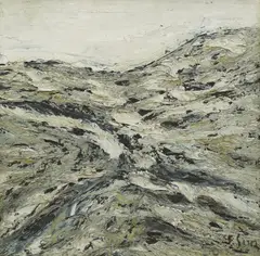 Frano Šimunović, Dalmatian Hinterland, oil on hardboard