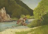 Oton Iveković, Mill on the River, cca. 1930., oil on canvas