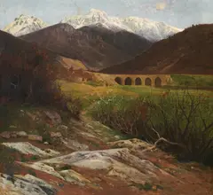 Ivan Tišov, Prenj, oil on canvas