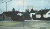 Ljubo Skrnjug, End of Zvonimirova Street, 1994., oil on canvas