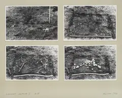 Marijan Molnar, Square of Earth II, 1974., photograph on paper glued on cardboard