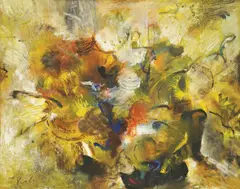 Greta Vizler, Sunny Landscape, 1972., oil on canvas