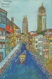 Emerik Feješ, Grand Canal (Venice), 1954., tempera on paper