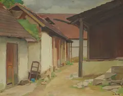 Mirko Rački, Country Yard, 1935., oil on canvas
