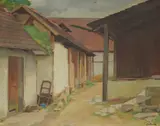 Mirko Rački, Country Yard, 1935., oil on canvas