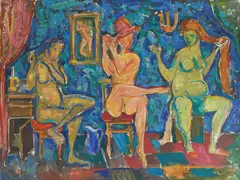 Vilim Svečnjak, Preparation, oil on canvas