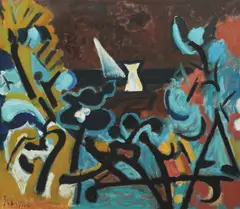 Slavko Šohaj, Core, 1983., oil on canvas