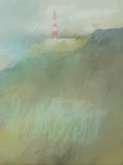 Josip Vaništa, Lighthouse, 1962., pastel on paper