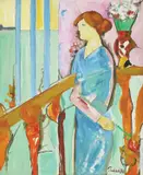 Zlatko Prica, Redhead in a Blue Dress