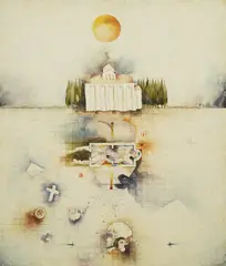 Matko Trebotić, Rest in Peace, 1980., oil on board
