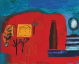 Bane Milenković, Island, 2022., oil on canvas
