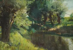 Slavko Tomerlin, Landscape, 1911., oil on canvas
