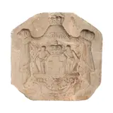 Machetă pentru un basorelief nobiliar by Emil Wilhelm Becker, piatră artificială, sold May 2026