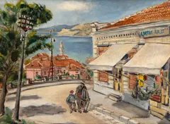 Constantin C. (Ali-Baba) Constantinescu, Vedere din Balcic, anii '20, ulei pe pânză