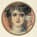 Jean Alexandru Steriadi, Spuma zilelor, 1912, cărbune și creioane colorate pe hârtie lipită pe carton