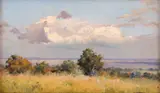 Mişu Teişanu, Peisaj de vară, 1920, ulei pe placaj