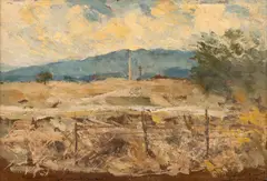 Nicolae Vermont, Vedere din Mărășești, 1921, ulei pe carton