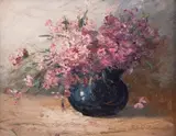 Eugenia Filotti Atanasiu, Garofițe, ulei pe carton