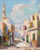Rudolf Négely, Peisaj oriental, ulei pe pânză
