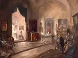Antal Péczely, Colecționarul de artă, ulei pe pânză
