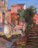 Paul Molda, Stradă din Palermo, ulei pe pânză