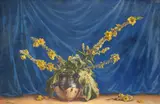 Mişu Teişanu, Lumânărica de câmp, 1934, pastel pe hârtie lipită pe carton