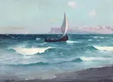 Dimitrie Florian, Zi de pescuit, ulei pe pânză