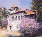 Vitalie Butescu, Liliac înflorit, ulei pe pânză