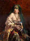 Bertalan Vigh, Odaliscă, ulei pe pânză