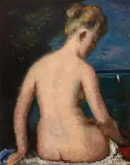István Boldizsár, Baigneuse, 1972, ulei pe placaj