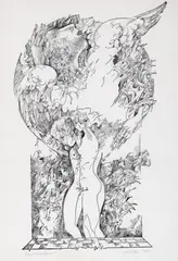 Done Stan, Luceafărul, 1989, acvaforte și gravură cu acul