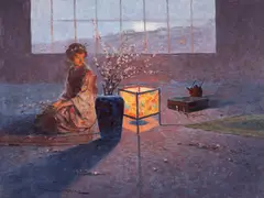 Cireșul înflorit by Endre Komaromi-Kacz, ulei pe pânză, offered May 2026