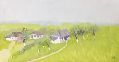 Primăvară by Constantin Piliuță, 2001, ulei pe placaj, offered May 2026
