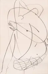 George Apostu, Nud, cărbune pe hârtie