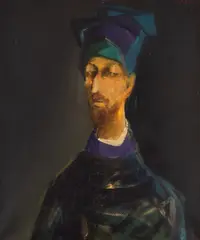 Mircea Ciobanu, Portret de olandez, ulei pe pânză