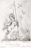 Marcel Chirnoagă, Inorog, 1994, acvaforte și acvatintă