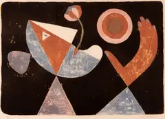 Victor Brauner, La Fiancée Heliotropique, cromolitografie