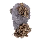 Heidi Tradnik, Sirenă, 2026, rășină acrilică cu filler metalic și licheni naturali