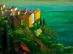 Vedere la mare by Raul Egon Lebel, 1962-1965, ulei pe placaj, sold May 2026