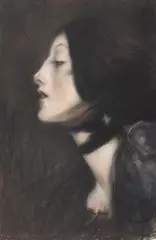 Robert Lőrincz, Studiu după Boldini, 2024, pastel pe hârtie