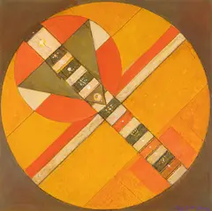 Petre Achițenie, Solar, 2002, ulei pe pânză