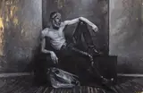 Paul Baraka Marat, La înmormântarea lui Robert Mapplethorpe, 2026, ulei pe pânză