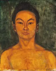 Magdalena Rădulescu, Tânăr dansator, 1960, ulei pe pânză