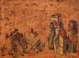Gancho Karabadzhakov, Entry into Jerusalem, oil on canvas